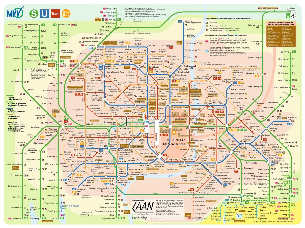 نقل و حمل کے نقشے میونخ