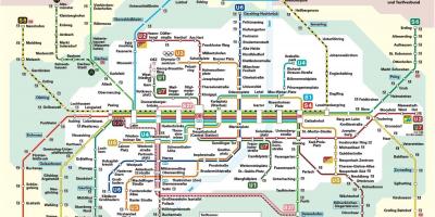 میونخ کے ریلوے اسٹیشن کا نقشہ