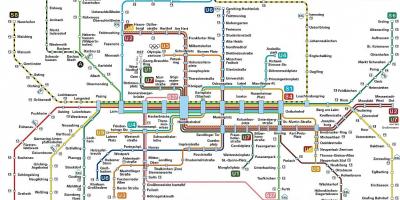 میونخ کی نقل و حمل کا نقشہ