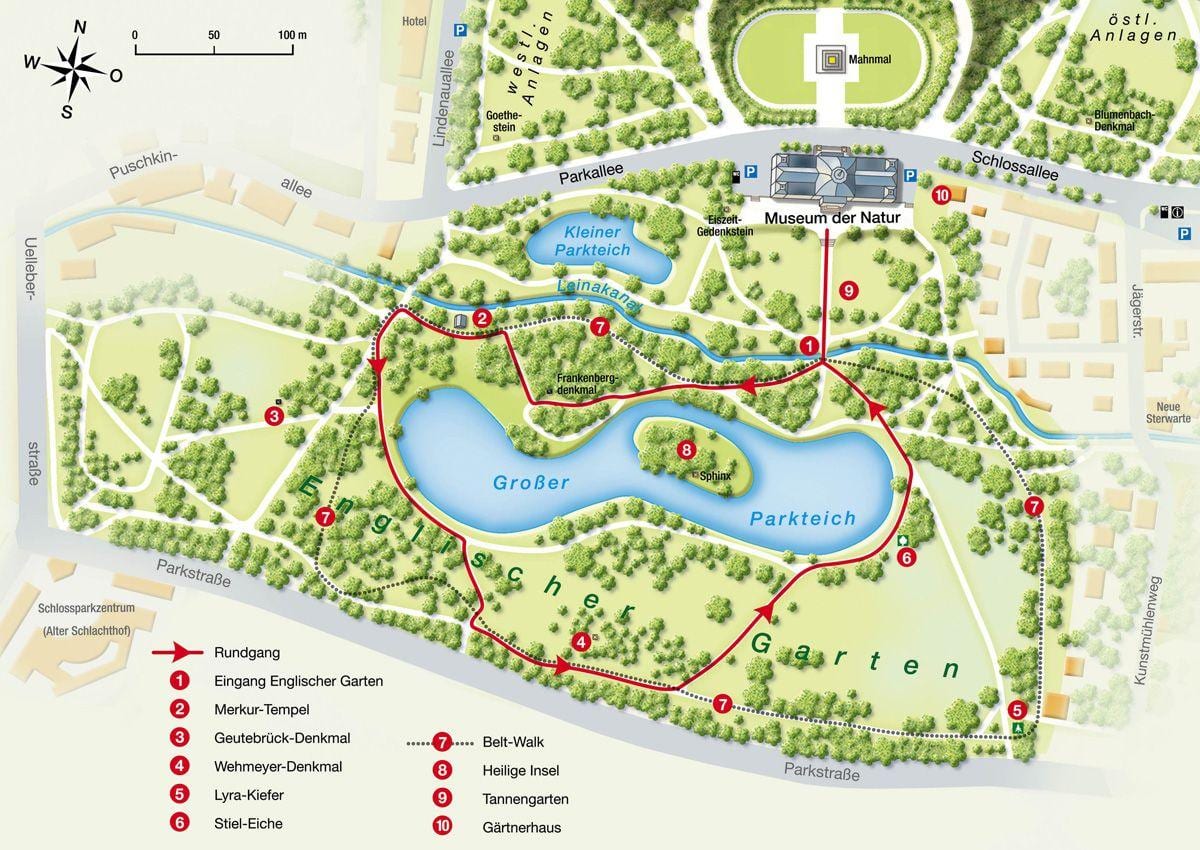 نقشہ کے englischer garten
