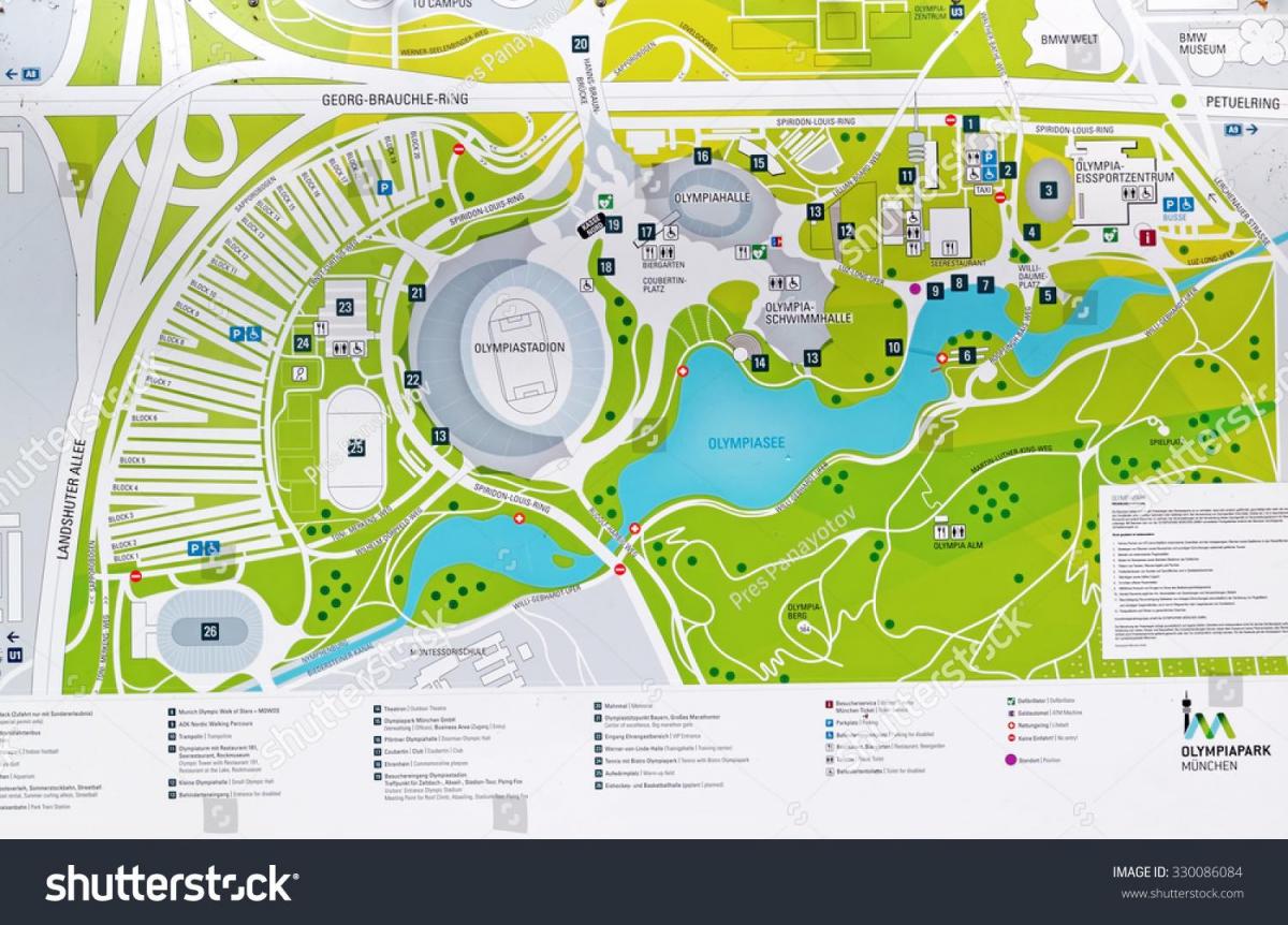 نقشہ کے میونخ اولمپک پارک