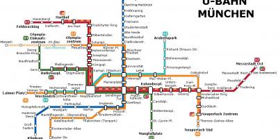 Ubahn نقشہ میونخ