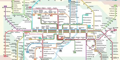 میونخ ایس ٹرین کا نقشہ